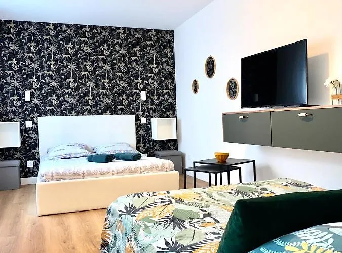 Superbe Appt Avec Cour Et Parking Gratuit A 5min De La Cite Medievale *